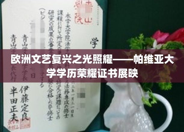 文艺复兴星辉下的学历珍品，帕维亚大学荣耀证书展鉴