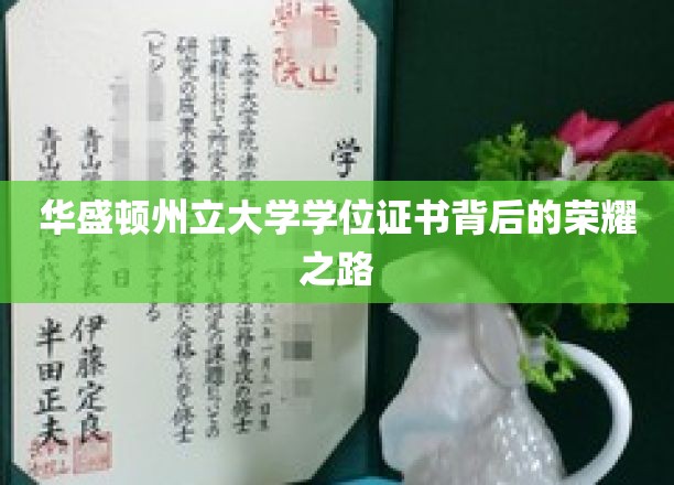 破解荣耀，华盛顿州立大学学位证书的华丽征程