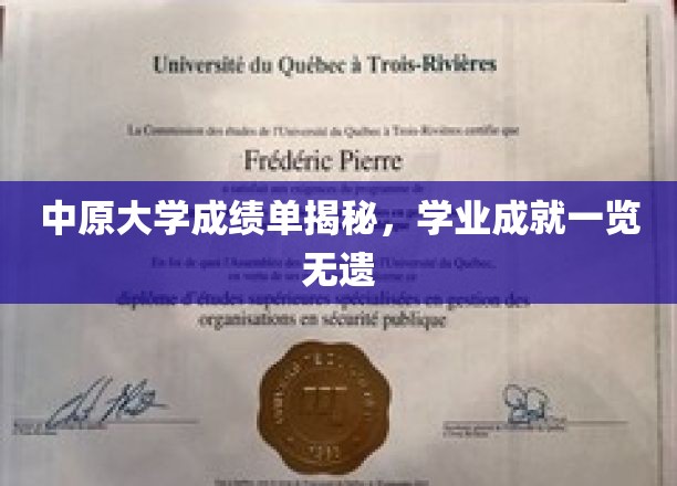 探寻中原大学学子风采，一纸成绩单见证辉煌成就