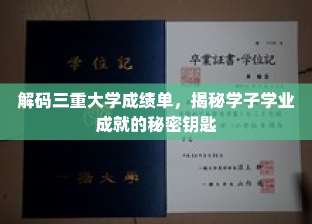解码三重大学成绩单，揭示学子学业成就的奥秘