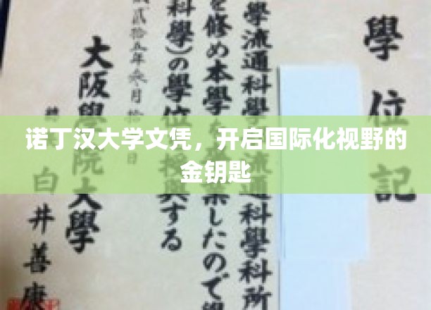 诺丁汉大学文凭，解锁全球视野的黄金钥匙之旅