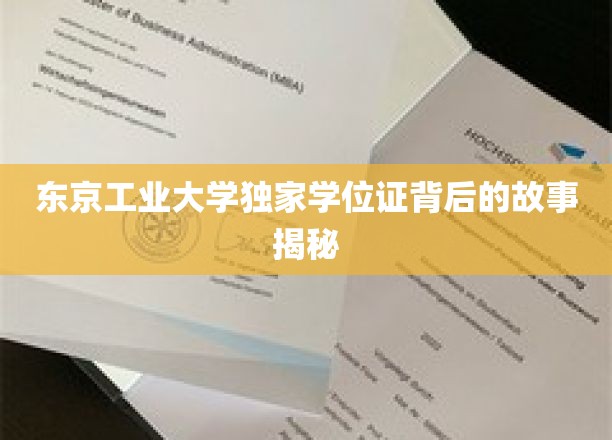 东京工业大学独家学位证背后的故事揭秘