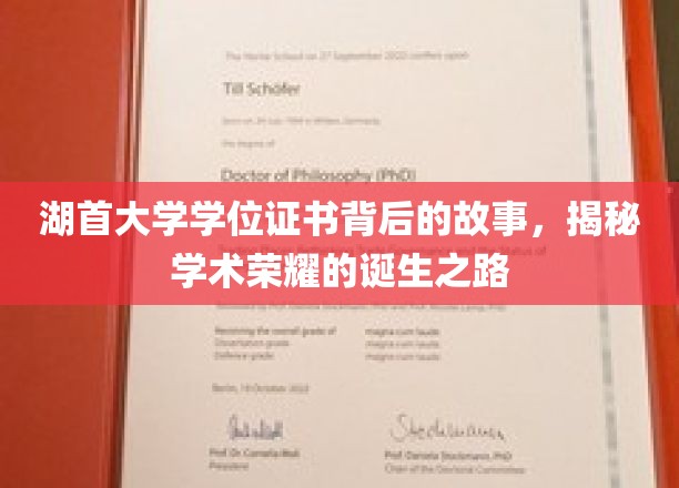 湖首大学荣耀见证，学位证书背后的非凡历程