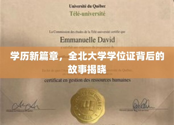 学历新篇章，全北大学学位证背后的故事揭晓