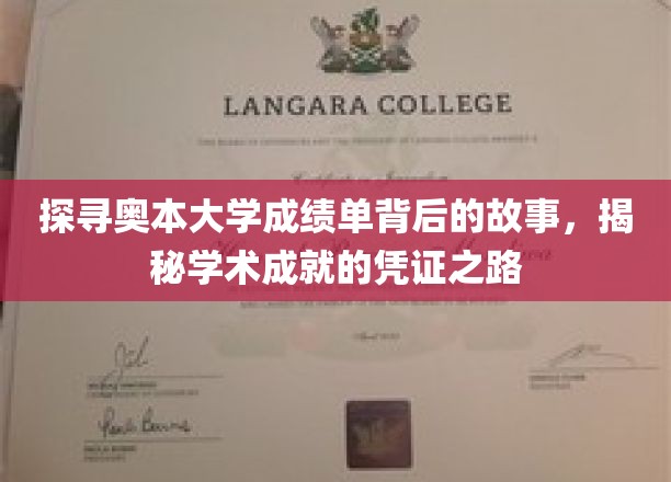 解码奥本大学成绩单，见证学术辉煌的足迹