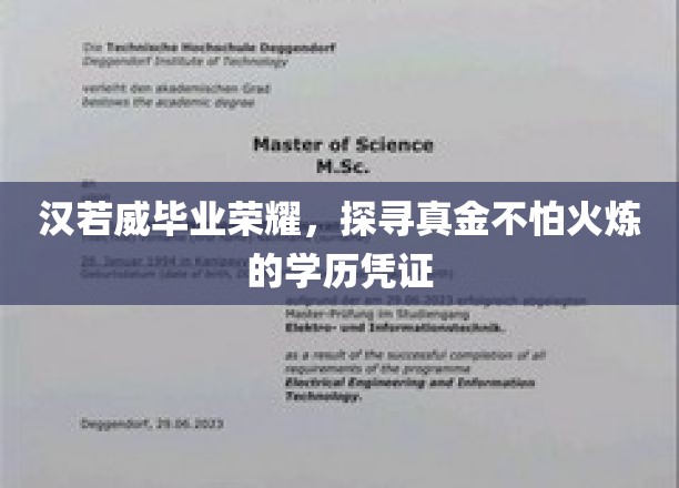 毕业巅峰荣耀揭秘，汉若威如何炼就坚不可摧的学历证书？