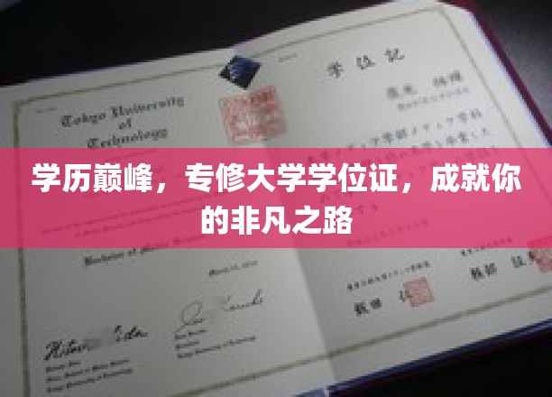 学历巅峰，专修大学学位证，铺就你的非凡人生之路