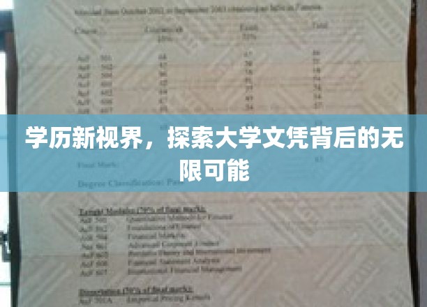 解码学历新维度，揭秘大学文凭的多元价值