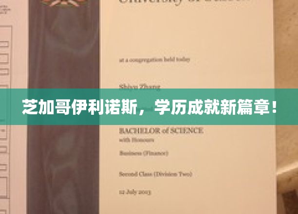 芝加哥伊利诺斯，学历新高峰，开启人生新篇章！