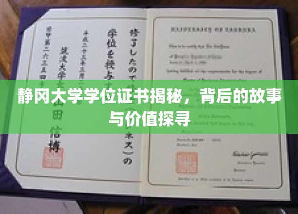 揭开静冈大学学位证书的神秘面纱，探寻故事与价值背后的奥秘
