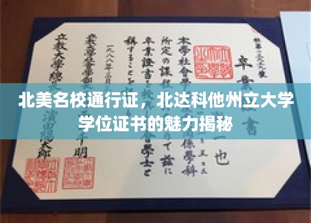 北美名校通行证，北达科他州立大学学位证书的魅力揭秘