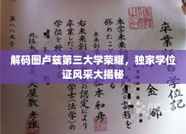 解码图卢兹第三大学荣耀，独家学位证风采大揭秘