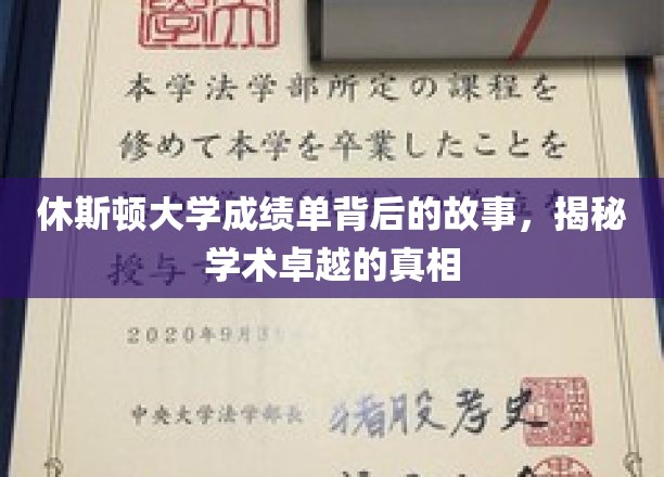 探寻休斯顿大学成绩单背后的传奇，揭开学术卓越的神秘面纱