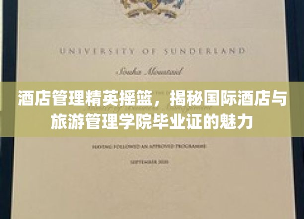 培养未来酒店界璀璨明珠，揭秘国际酒店与旅游管理学院证书的独特价值