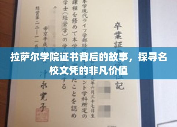 名校文凭的神秘面纱，拉萨尔学院证书背后的传奇之旅