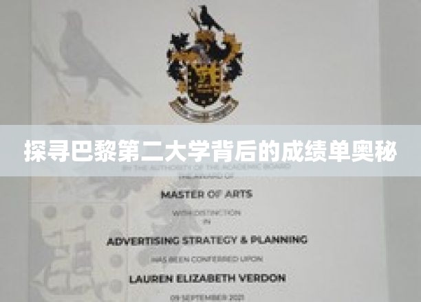 揭秘巴黎第二大学成绩单背后的奥秘