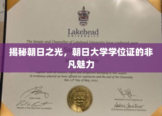 揭秘朝日之光，朝日大学学位证的非凡魅力
