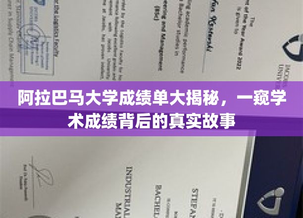 阿拉巴马大学成绩单背后，探寻学术成就的幕后真相