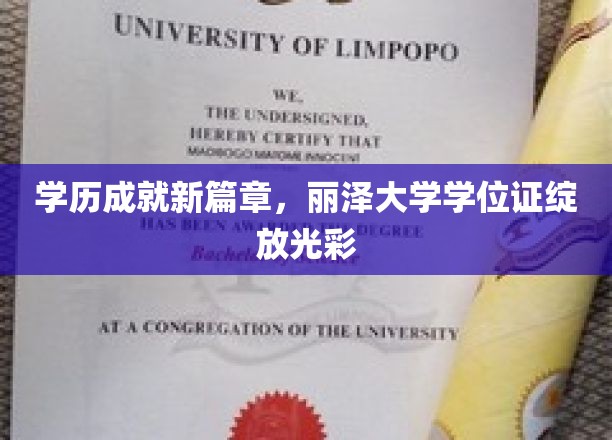 丽泽新秀，学位证书闪耀新时代的教育荣耀