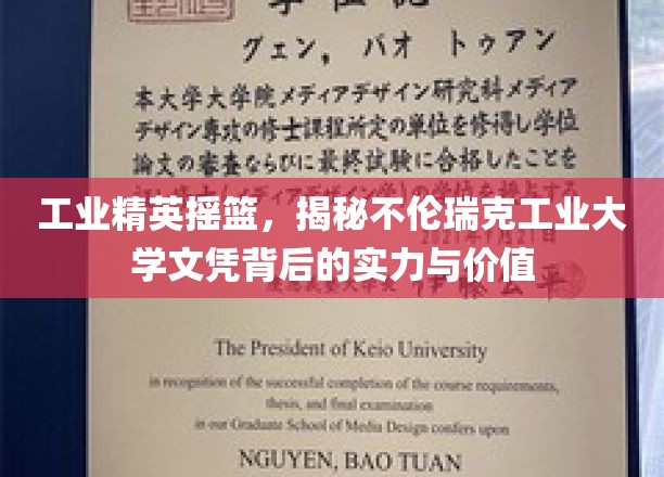 工业精英摇篮，揭秘不伦瑞克工业大学文凭背后的实力与价值