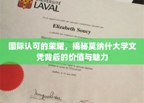 国际认可的荣耀，揭秘莫纳什大学文凭背后的价值与魅力