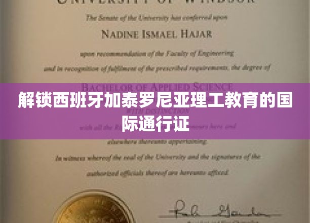 西班牙加泰罗尼亚理工大学的国际通行证