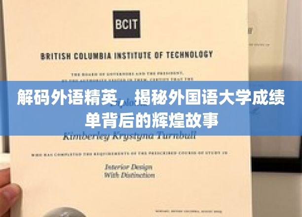 解码外语精英，揭秘外国语大学成绩单背后的辉煌故事