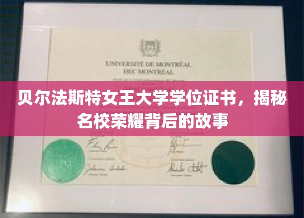 探寻贝尔法斯特女王大学荣耀学位背后的传奇历程