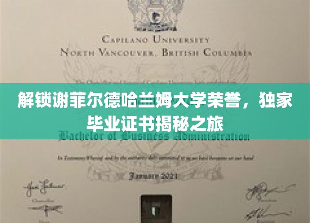 探寻谢菲尔德哈兰姆大学荣耀背后的毕业证书奥秘