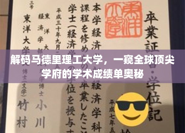 探索马德里理工大学的学术辉煌，揭秘欧洲教育殿堂的卓越成就