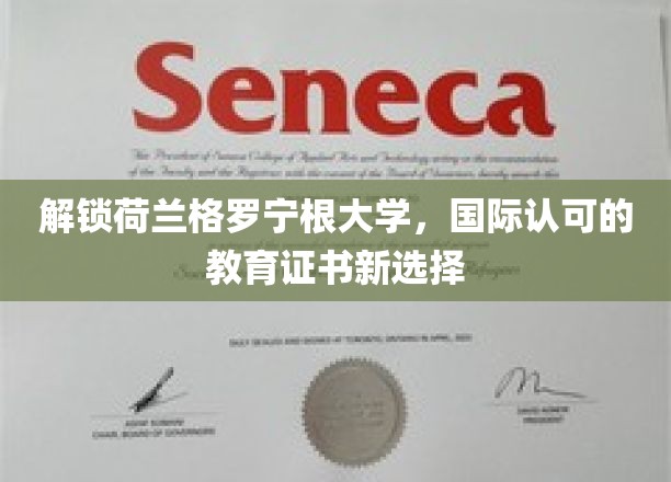 解锁荷兰格罗宁根大学，国际认可的教育证书新选择