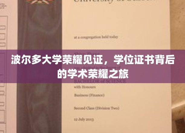波尔多大学荣耀见证，学位证书背后的学术荣耀之旅